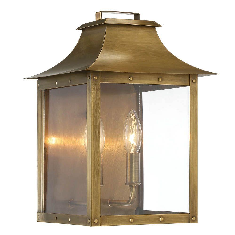 outdoor brass wall lights