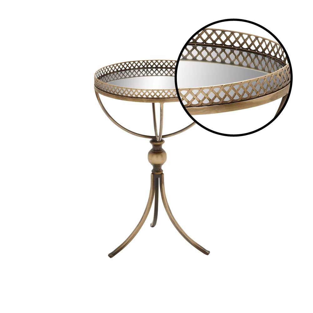 gold tray table