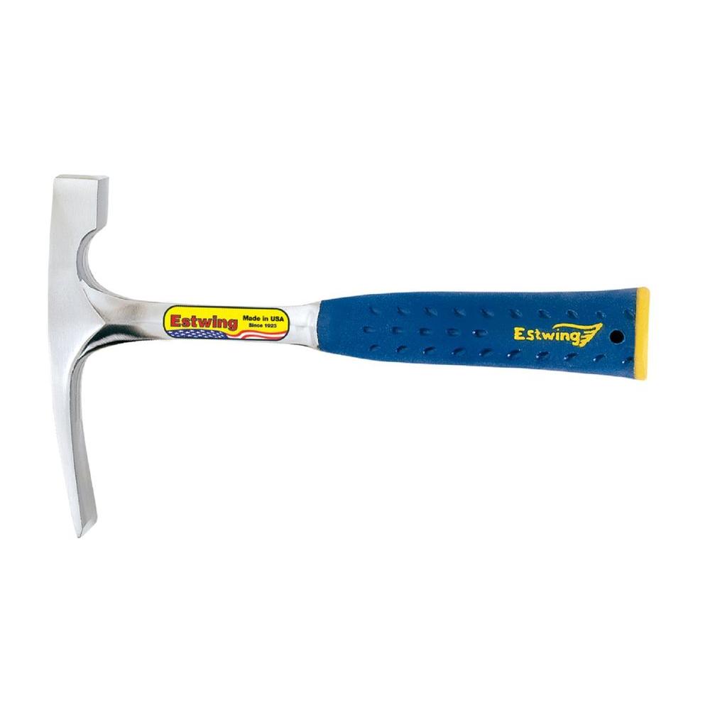 Estwing Oz Solid Steel Bricklayer With Blue Vinyl Shock Reduction Grip And Patented End Cap blc The Home Depot