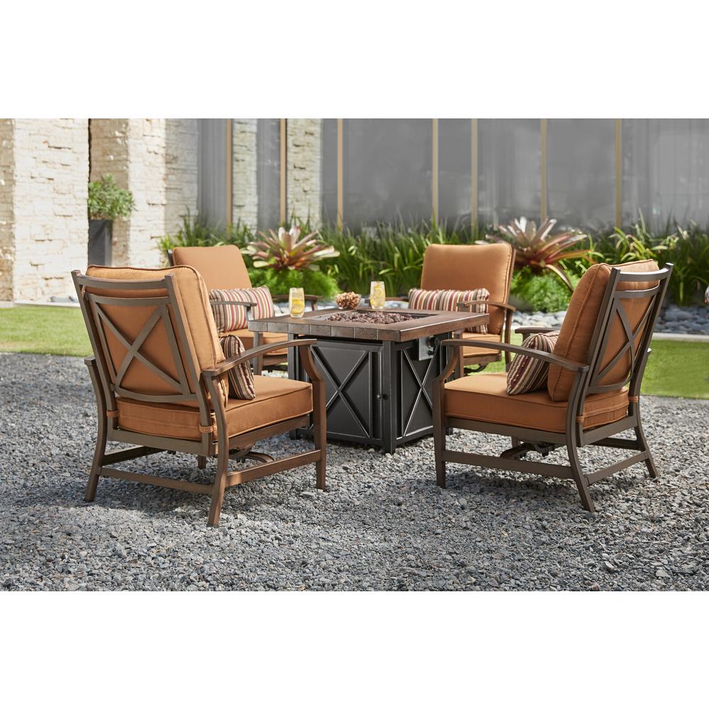 fire pit sets - outdoor lounge furniture - the home depot