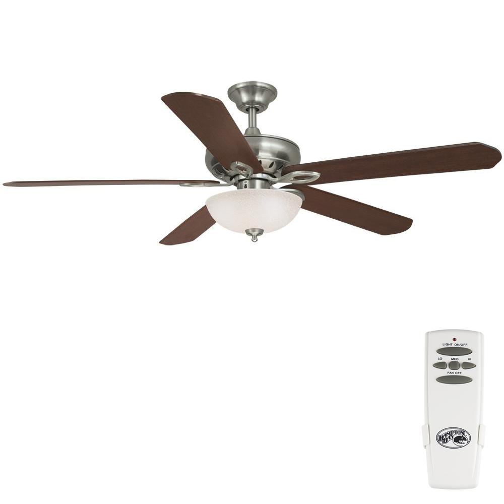 Stile Anderson 22 In Led Indoor Outdoor Brushed Nickel Ceiling Fan Led Indoor Brushed Nickel Ceiling Fan With Light
