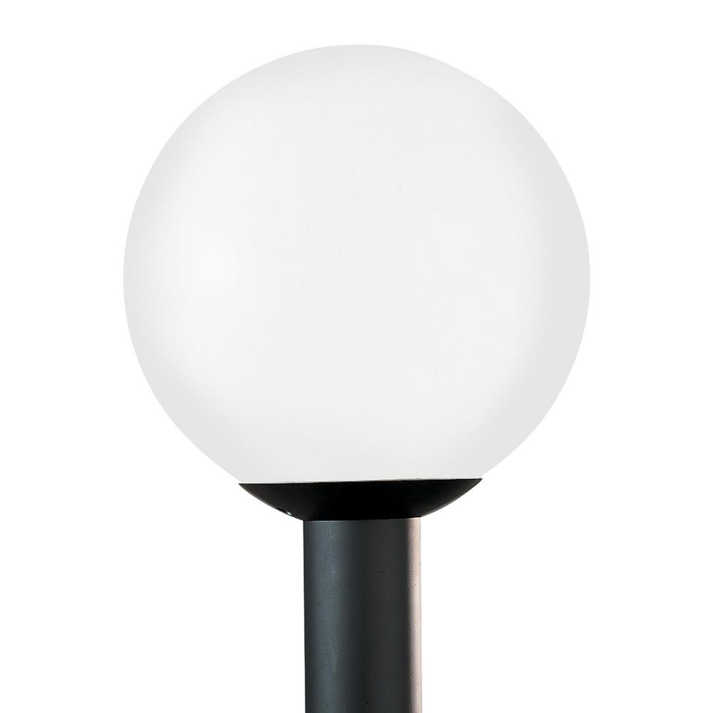 Sea Gull Lighting Outdoor Globe 1-Light Outdoor White Plastic Post Light with... by Sea Gull Lighting