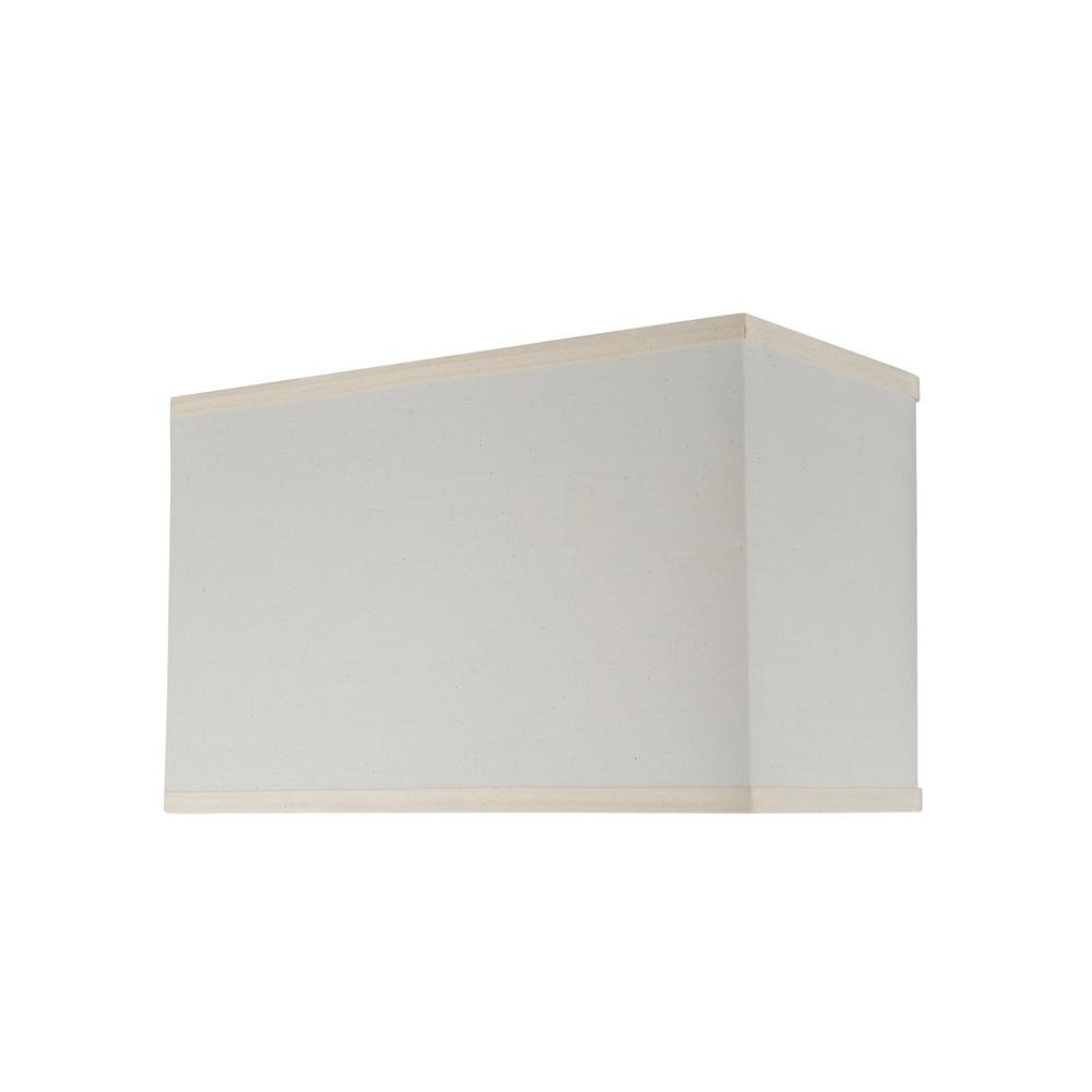 Rectangular Lamp Shades Lamps The Home Depot Off White Hardback Rectangular Lamp Shade