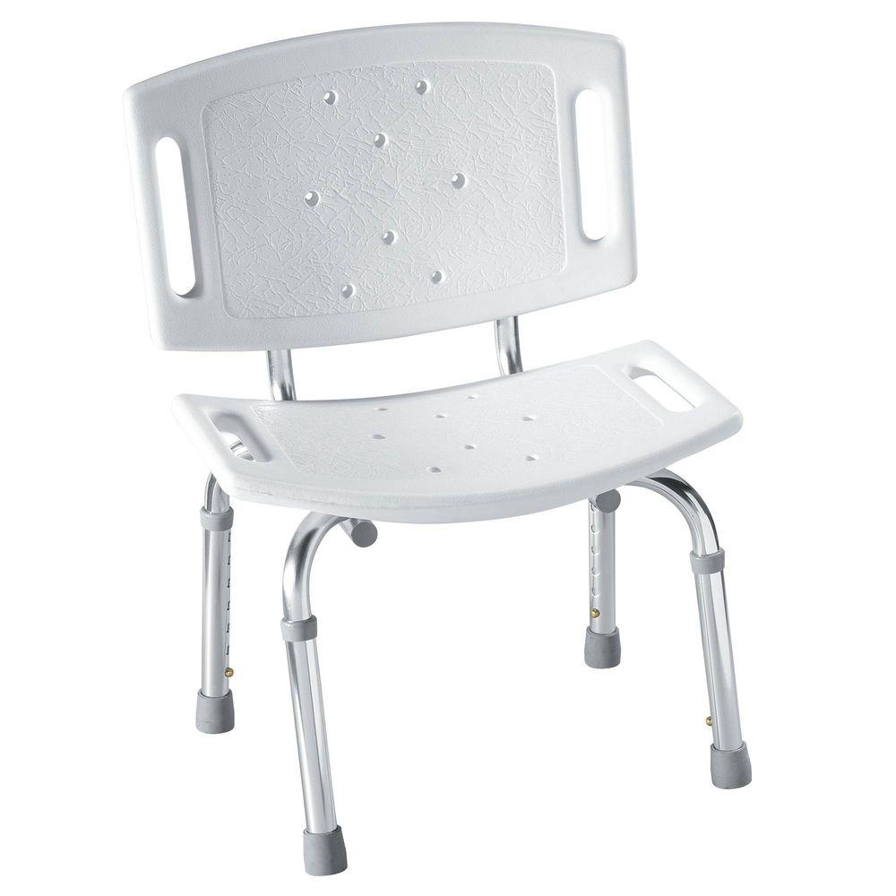 MOEN Adjustable Shower Chair in WhiteDN7030 The Home Depot