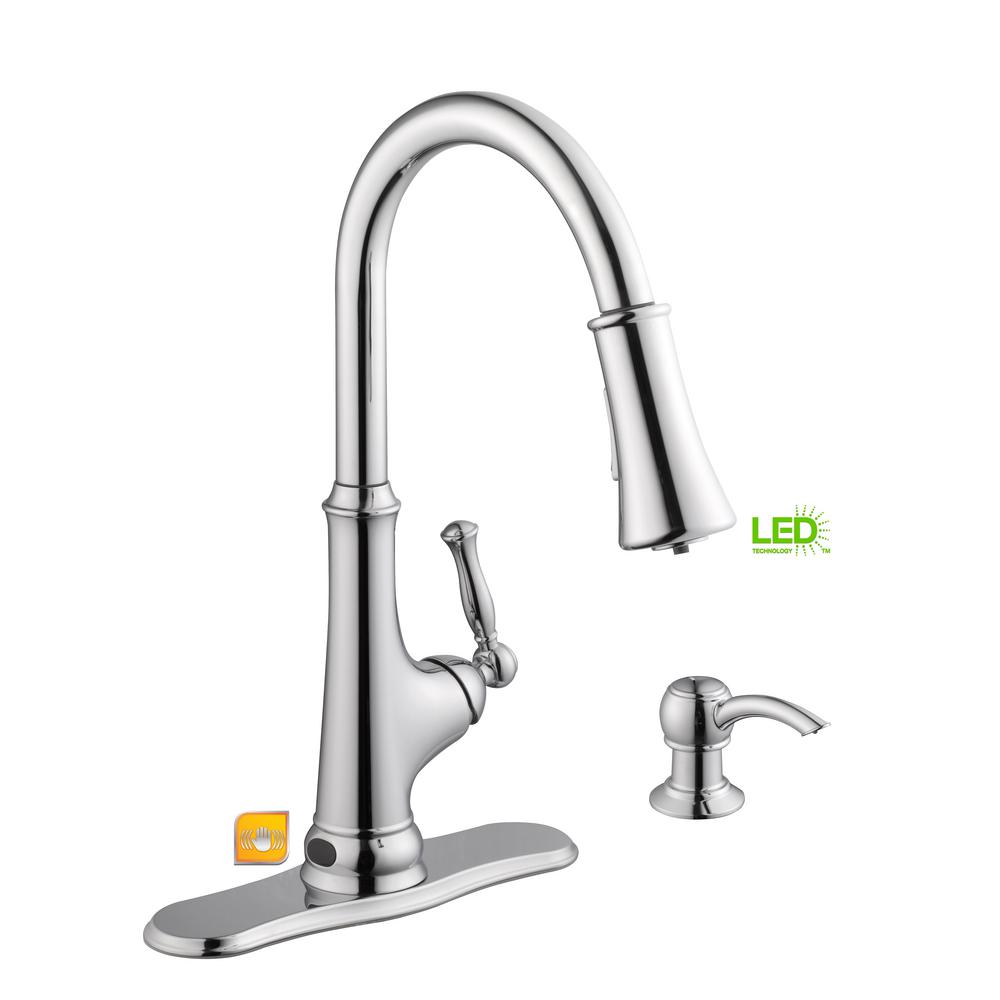 Glacier Bay Touchless Led Single Handle Pull Down Sprayer Kitchen