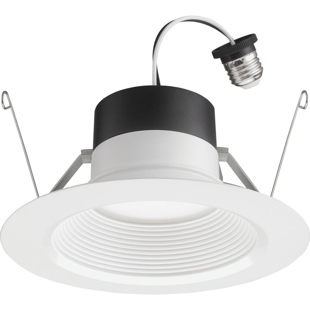 Juno Lighting Contractor Select E-Series 6 in. Selectable CCT Integrated LED Retrofit White Recessed Light Trim (6-Pack)