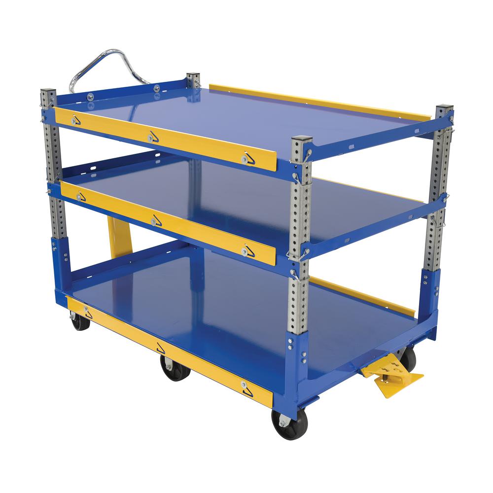 Vestil Adjustable Ergo Cart Molded Rubber WheelsAEC36603MR The