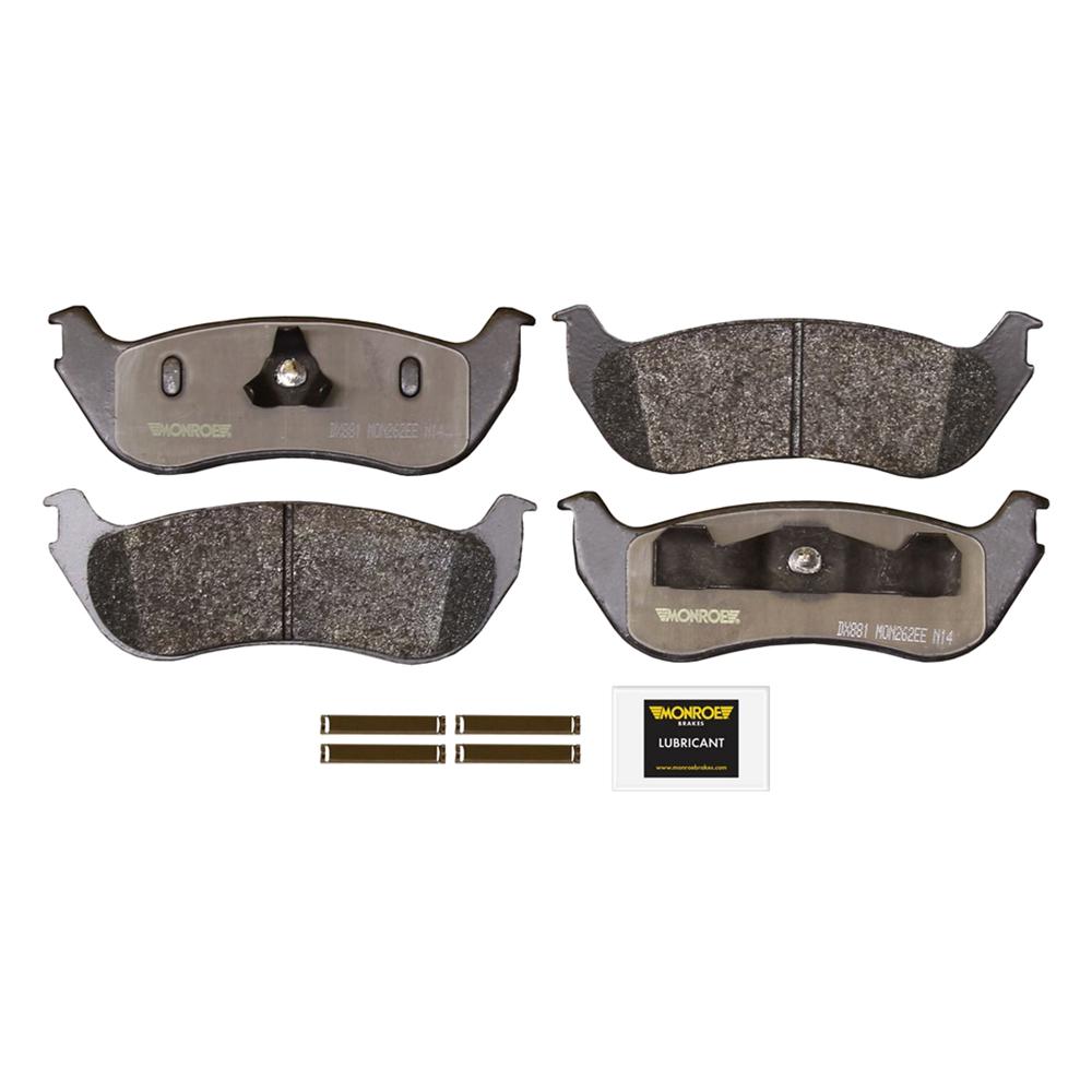 Monroe Brakes Total Solution Ceramic Brake Pads 2002 2005 Fits Ford Explorer V6 V8 Dx881 The Home Depot