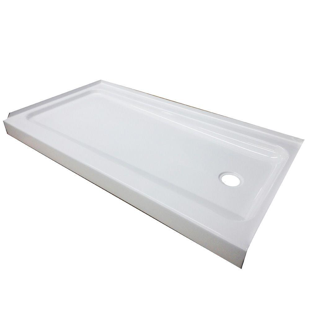 Delta Classic 400 32 in. x 60 in. Single Threshold Right Drain Alcove