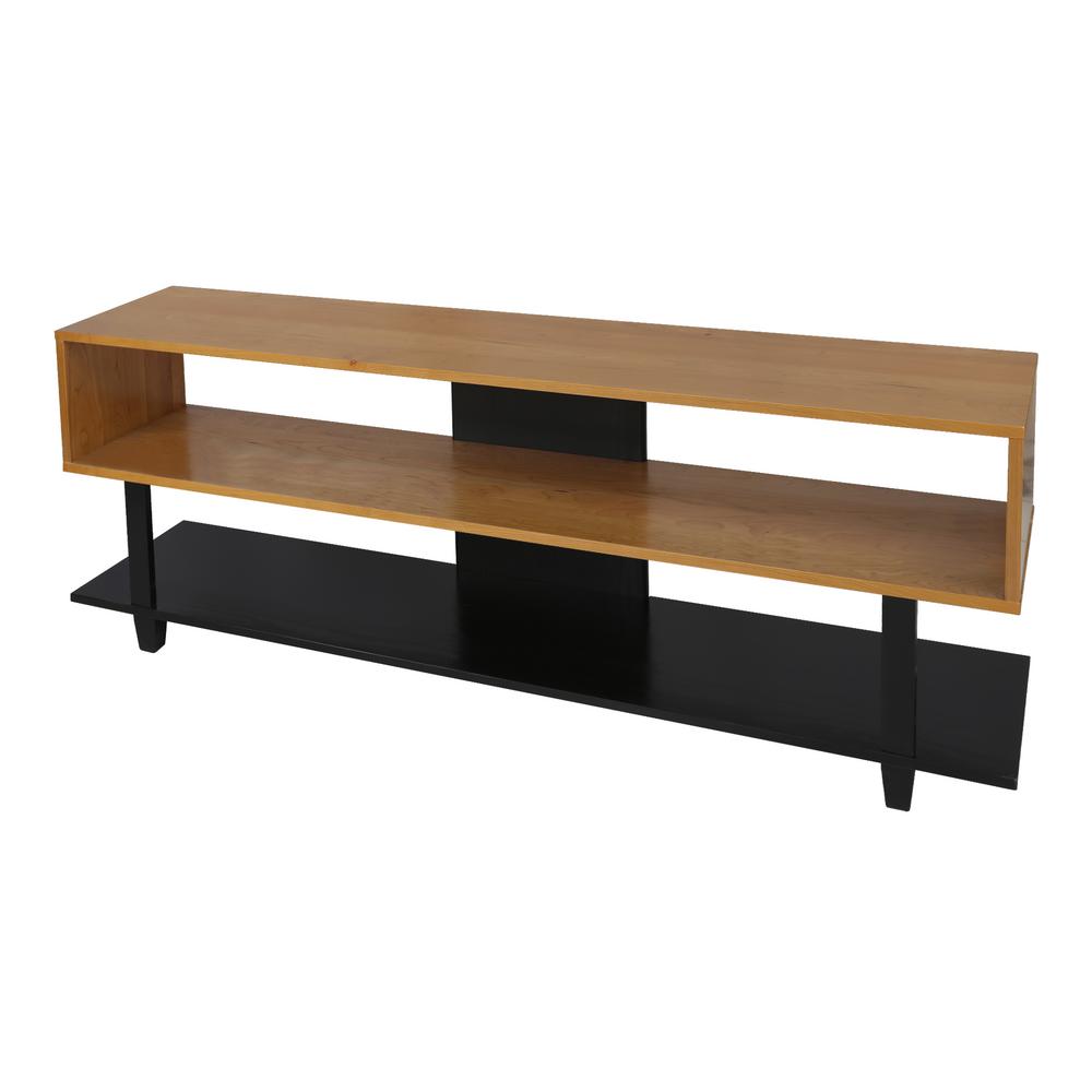 American Trails Creek Solid Two Tone Natural Cherry Black Creek Solid Two Tone Natural Cherry Black American Tv Stand