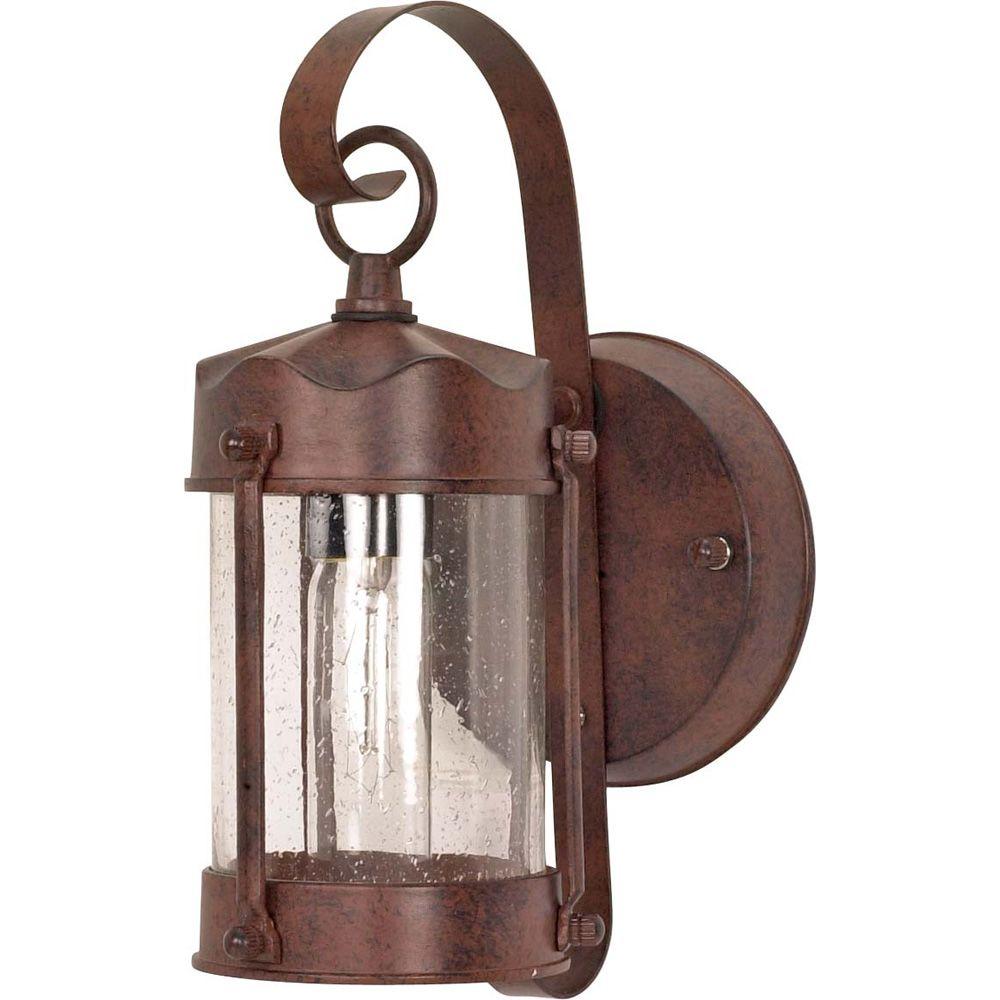 Glomar 1 Light Outdoor Textured Black Wall Lantern Piper Glomar 1 Light Outdoor Textured Black Wall Lantern Piper With Clear Seed Glass Hd 635 The Home Depot