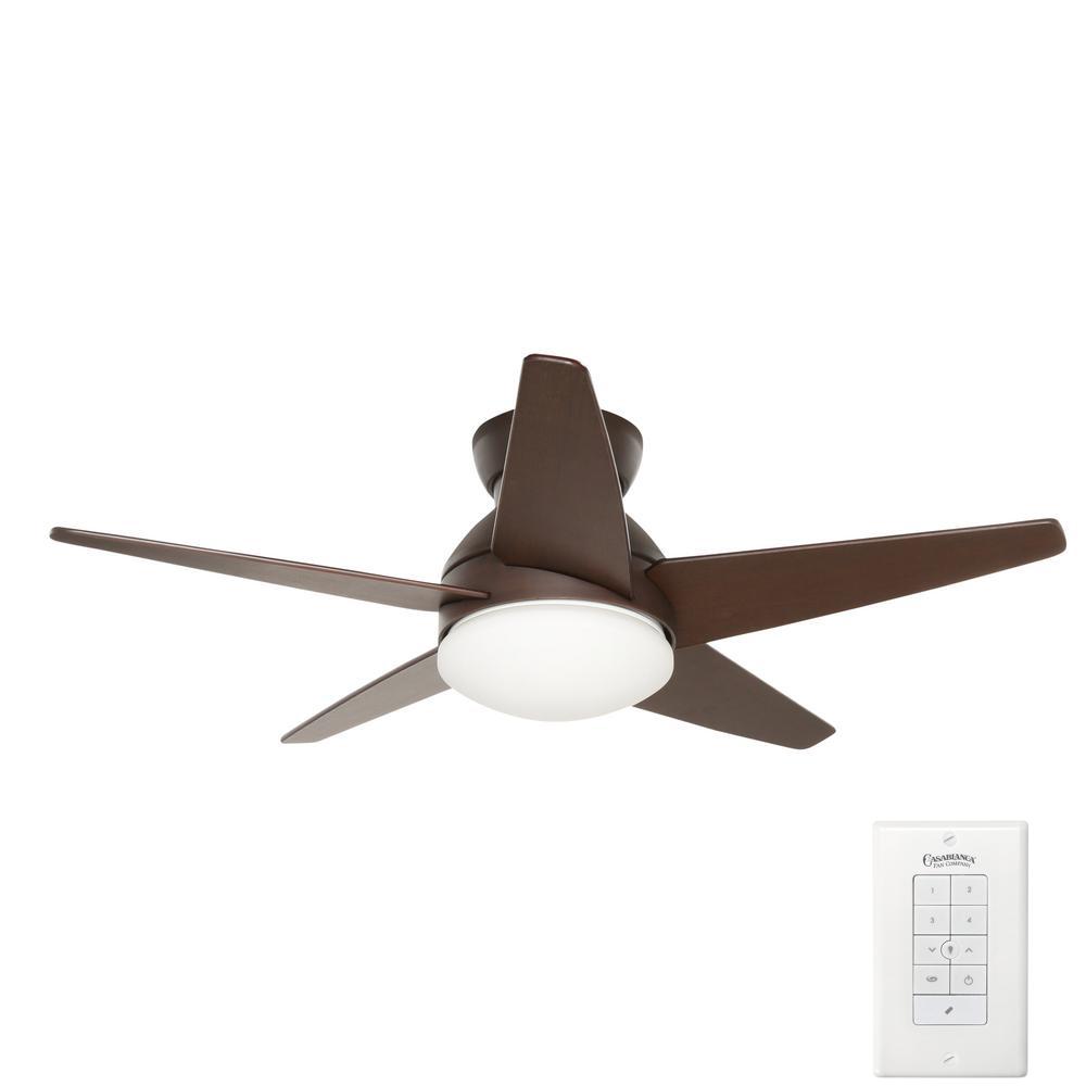 Casablanca Ceiling Fans Lighting The Home Depot Indoor Brushed Cocoa Bronze Ceiling Fan With Light