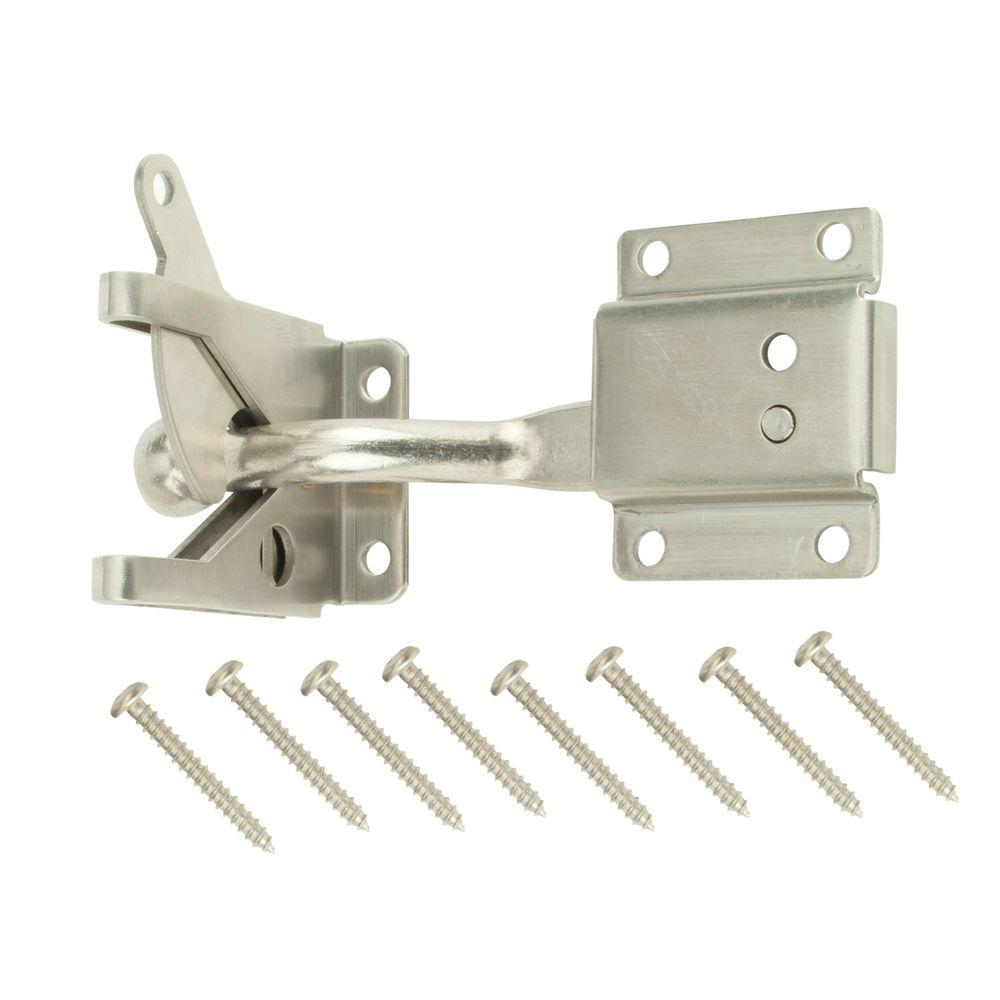 Everbilt Stainless Steel Self Adjusting Gate Latch 14379 The Home Depot