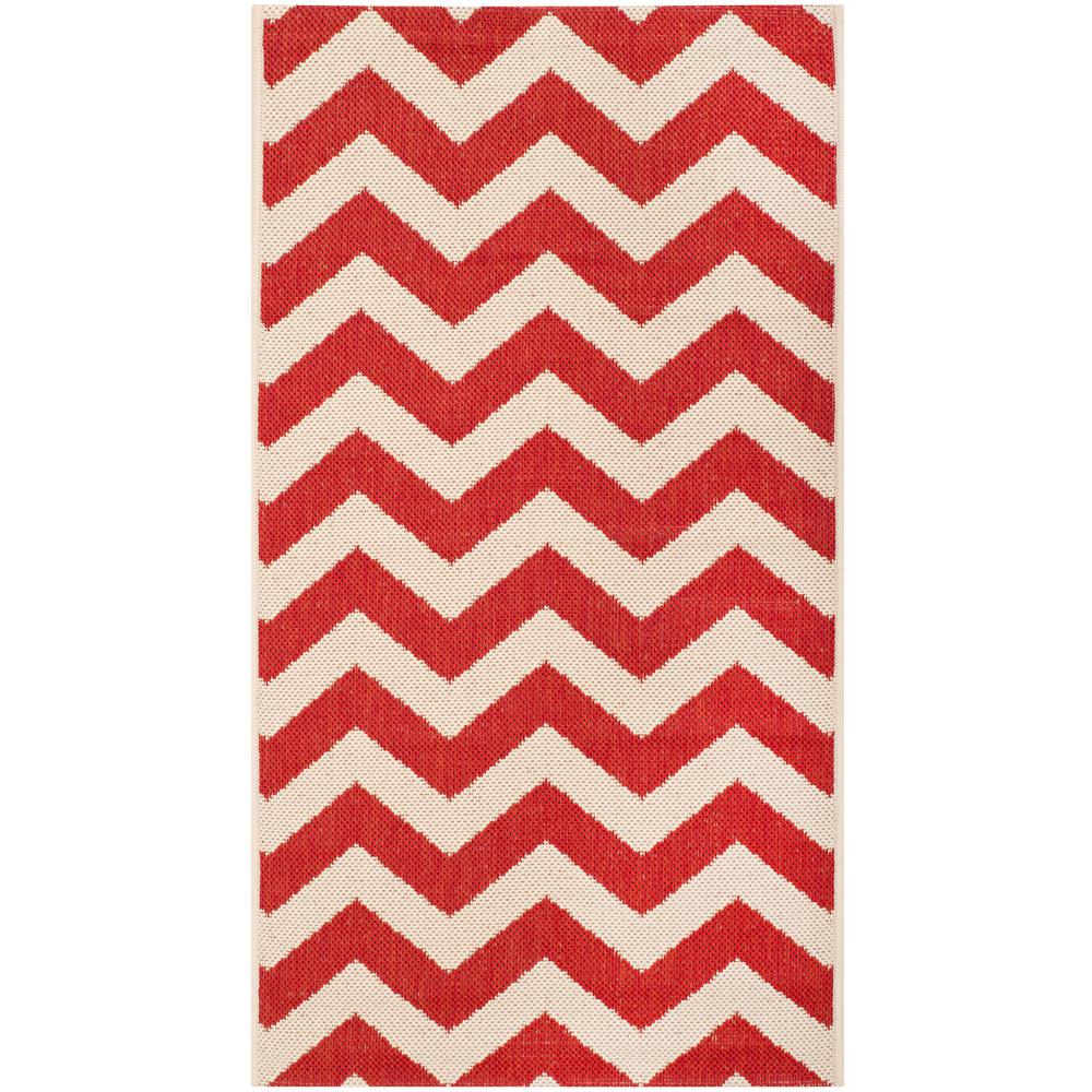 Safavieh Courtyard Red 3 ft. x 5 ft. Indoor/Outdoor Area RugCY62442483 The Home Depot