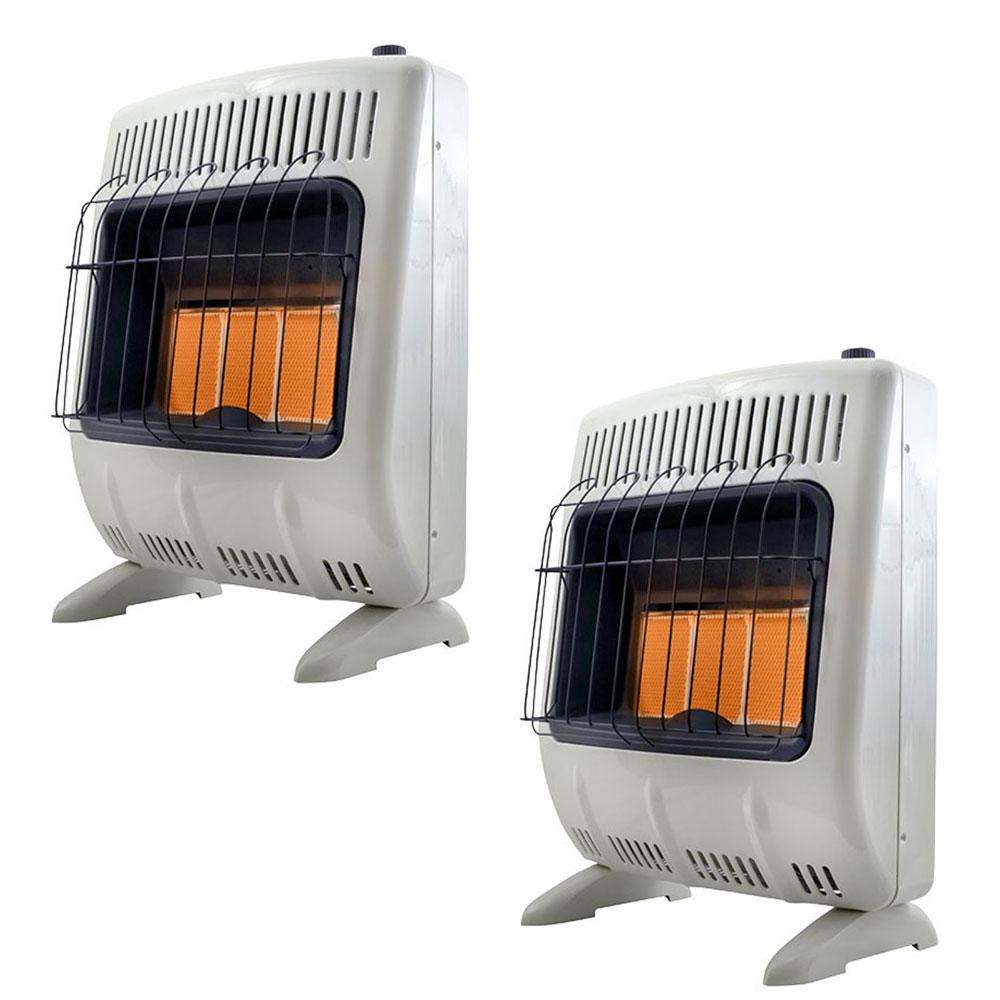 Mr. Heater 18,000 BTU Vent Free Propane Indoor Outdoor Space Heater (2Pack)2 x MHF299820