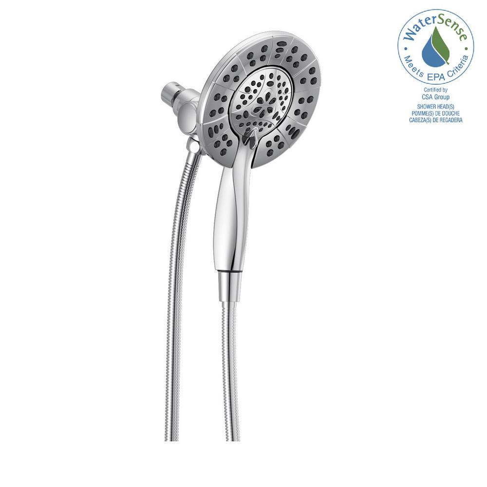 Delta HydroRain 2in1 5Spray Dual Showerhead and Handheld Showerhead