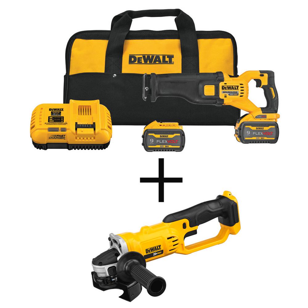 DEWALT FLEXVOLT 60-Volt MAX Li-Ion Cordless Brushless Reciprocating Saw ...