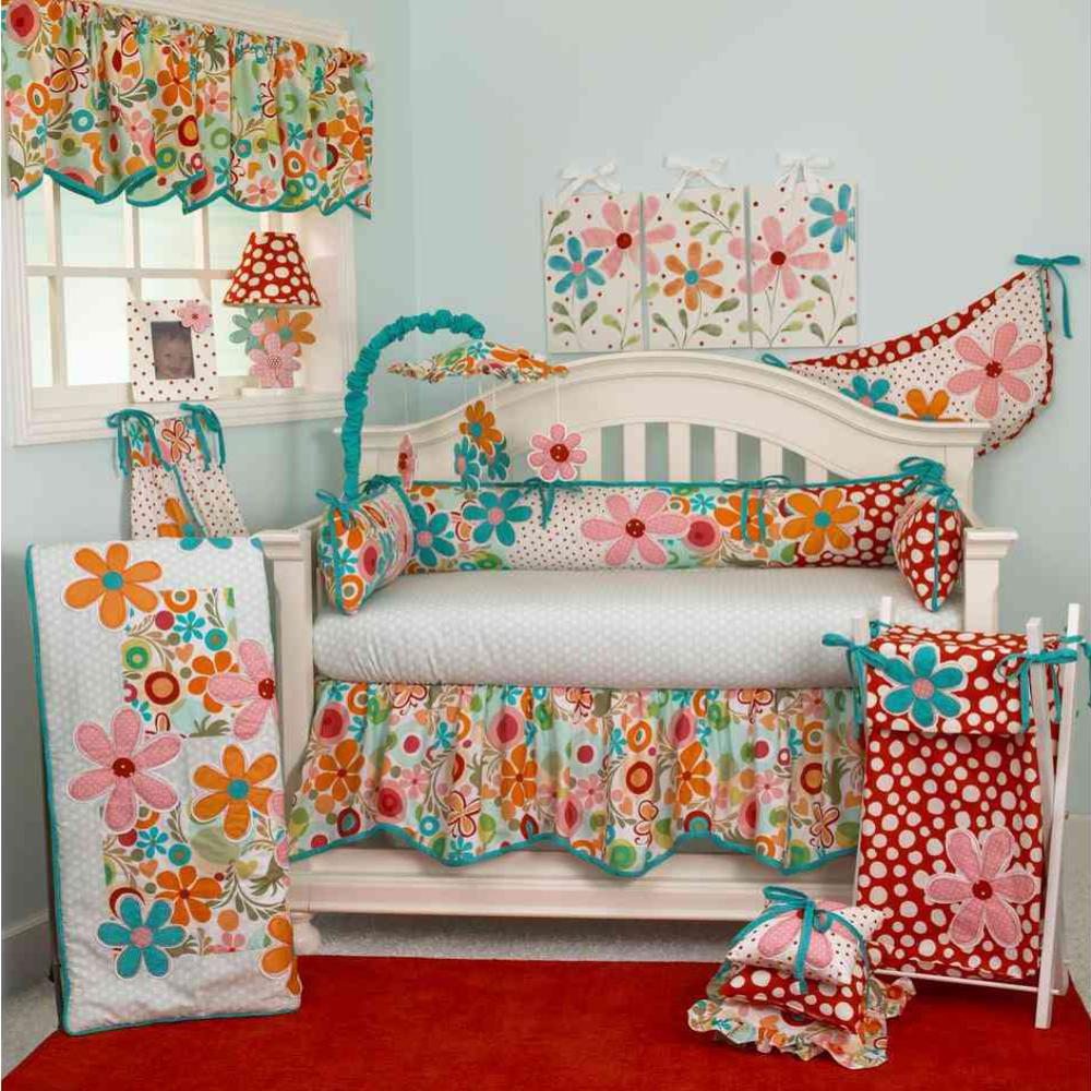 flower crib bedding
