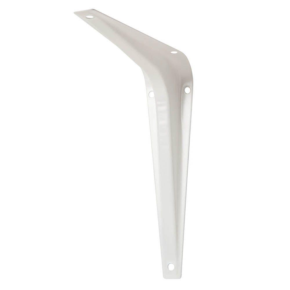 everbilt 5 in x 6 in white shelf bracket 15415 the home depot