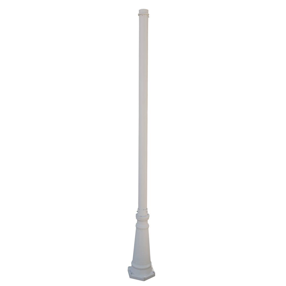 UPC 736916100342 product image for Downtown 7.5 ft. White Outdoor Pole for Post Top Light | upcitemdb.com