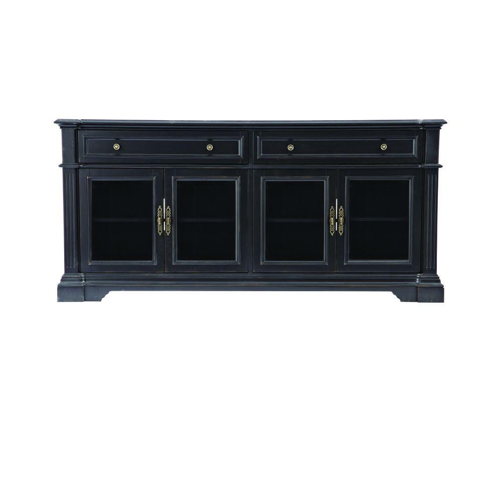 Black - TV Stands - Living Room Furniture - The Home Depot