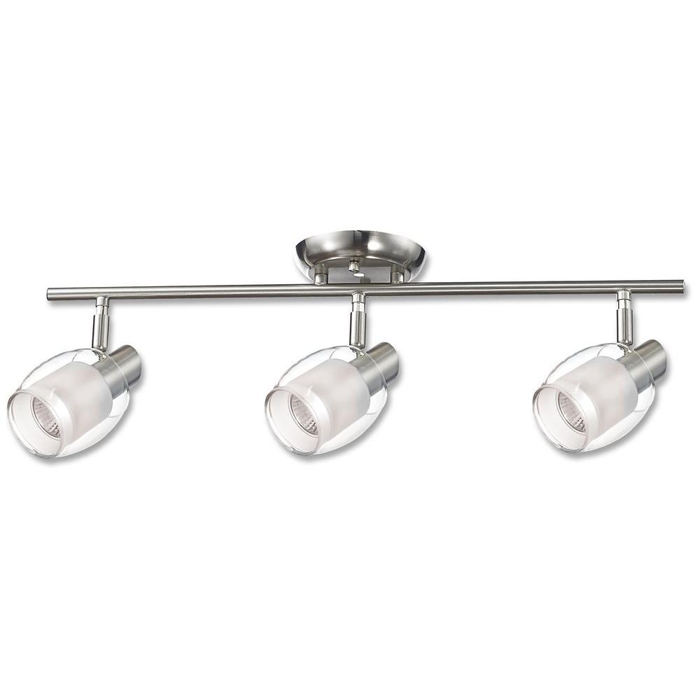 BELDI Salem Collection 3-Light Nickel Track Lighting Fixture