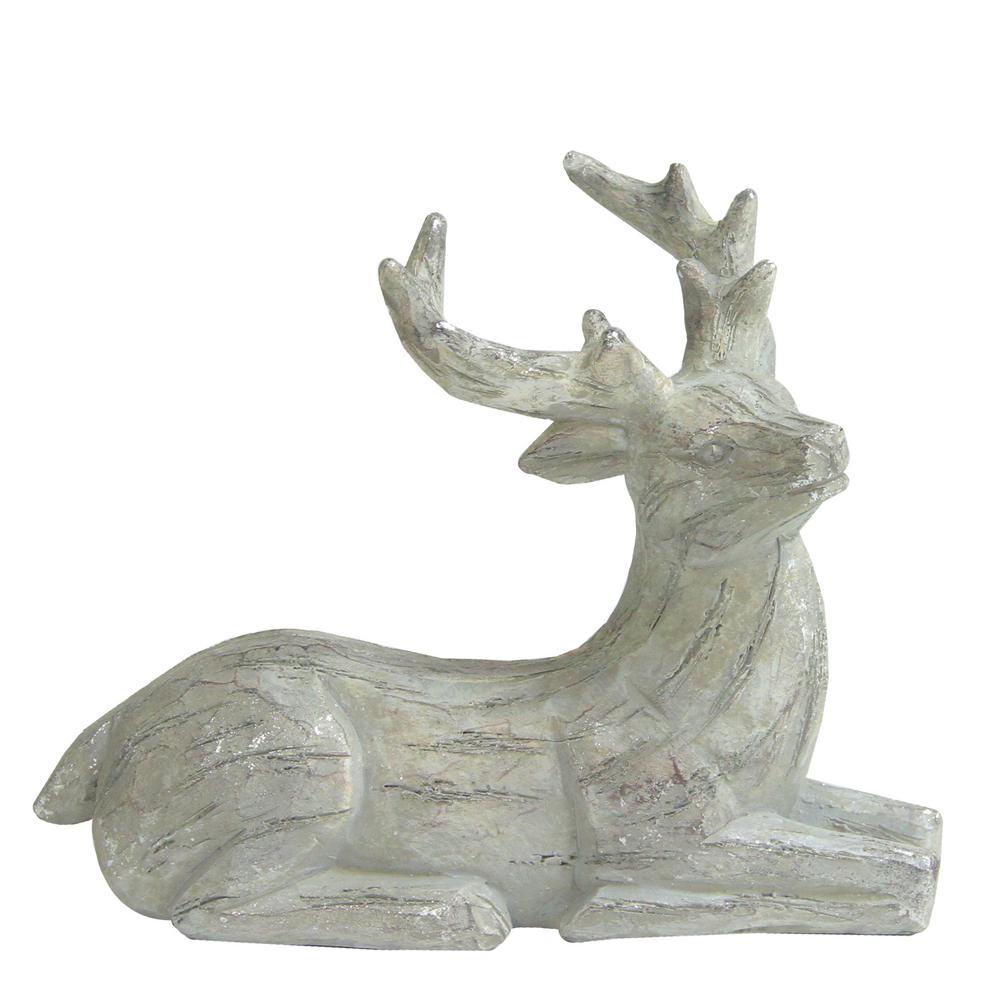 Northlight 6 In Distressed Sitting Deer Table Top Christmas