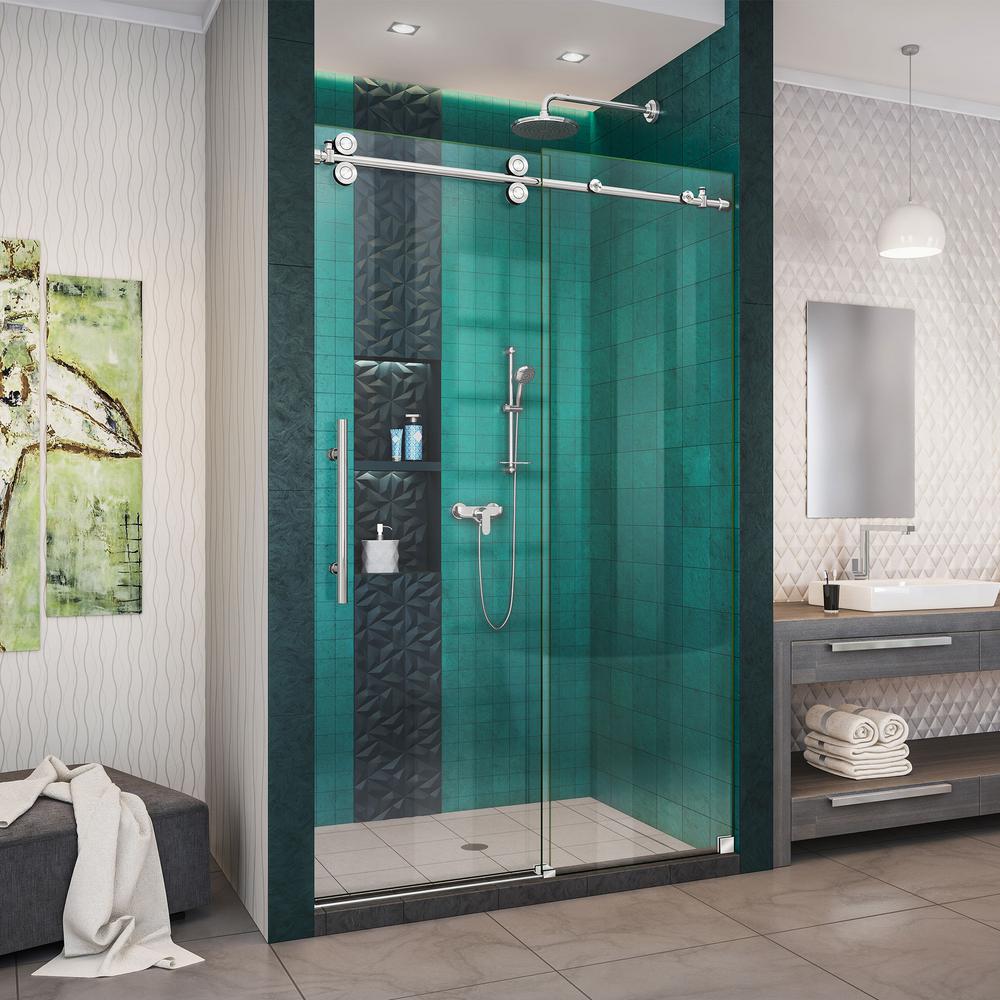Kohler Torsion 48 In W X 76 875 In H Frameless Sliding Shower