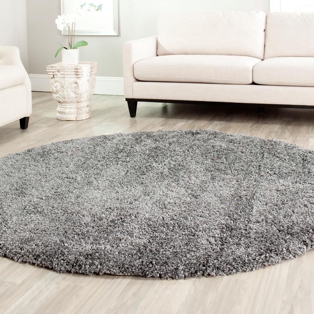 Safavieh California Dark Gray 4 Ft X Round Area Rug