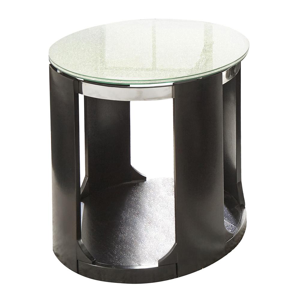 Croften Merlot Ed Glass Round End Table Cf300e The Home Depot Croften Merlot Ed Glass Round End Table