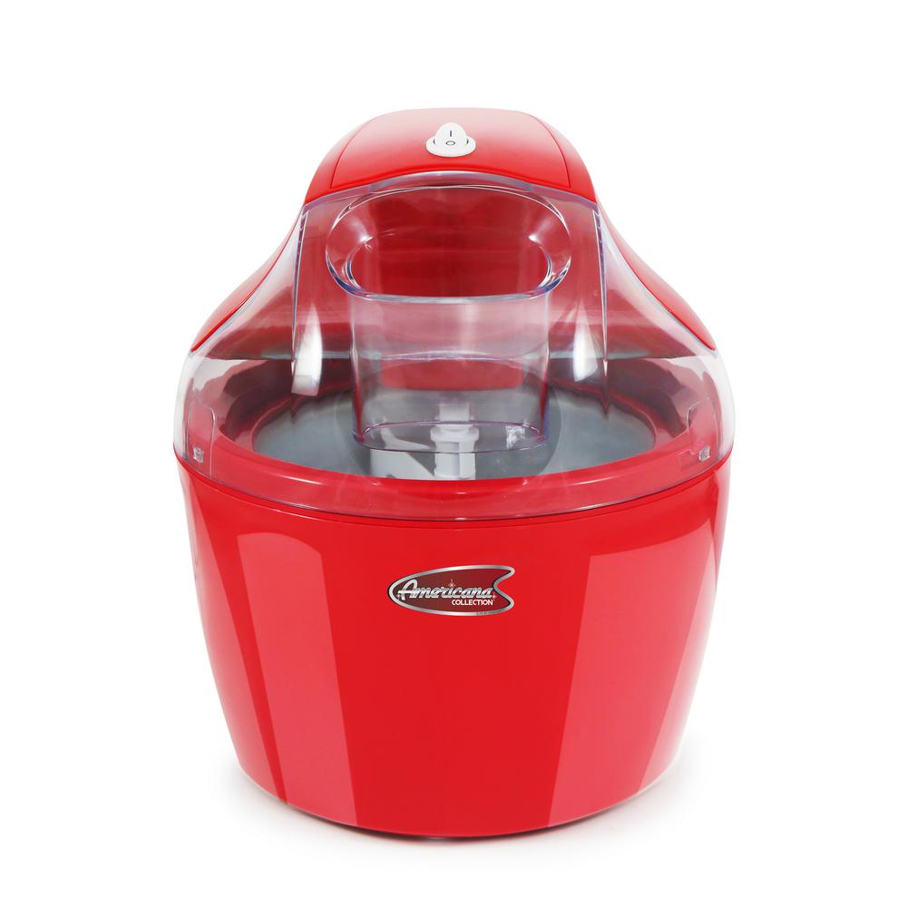 Americana 1.5 Qt. Electric Ice Cream Maker with Quick Freeze Bowl-EIM ...