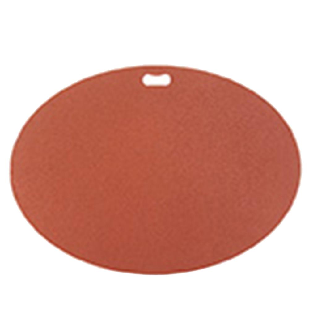 The Original Grill Pad 42 in. x 30 in. Oval Brick Red Deck