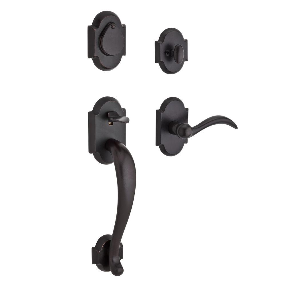 Baldwin Reserve Adirondack Single Cylinder Dark Bronze Door