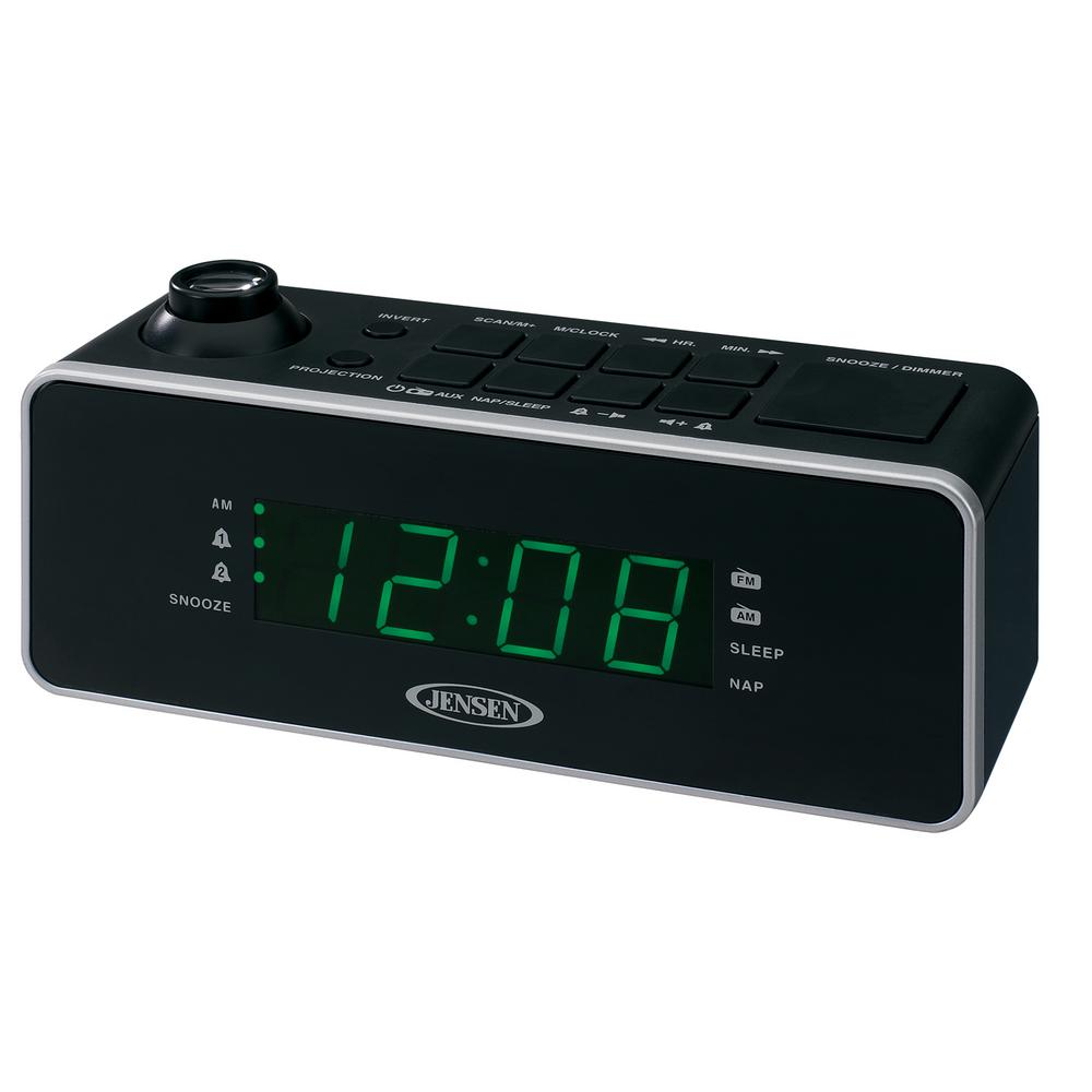 JENSEN Dual Alarm Projection Clock Radio by JENSEN