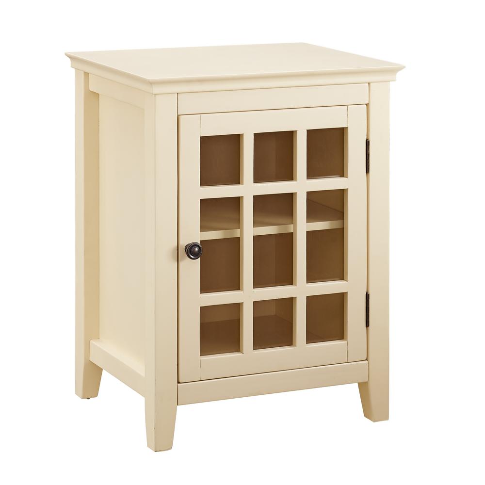 Rustic Wood Yellow Furniture The Home Depot Payton Pale Yellow Single Door Cabinet