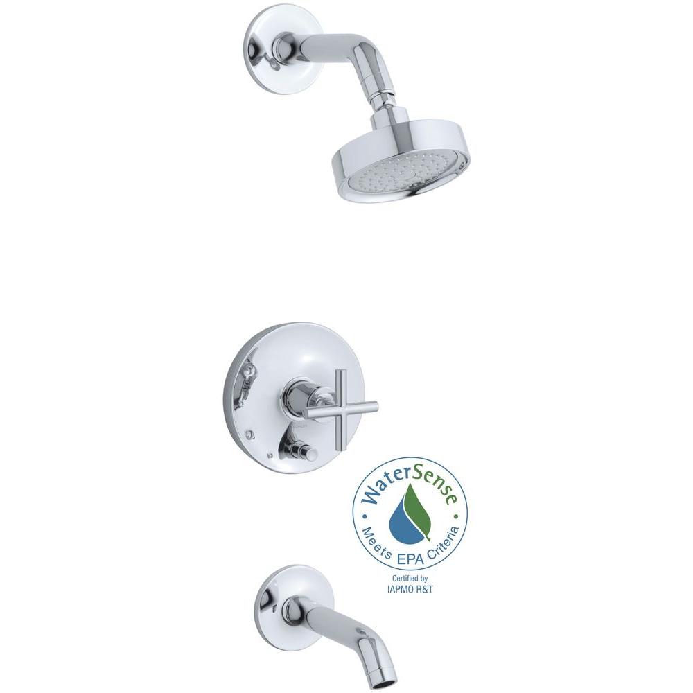 KOHLER Purist 1Handle Tub and Shower Faucet Trim Kit in Polished Chrome (Valve Not Included)K