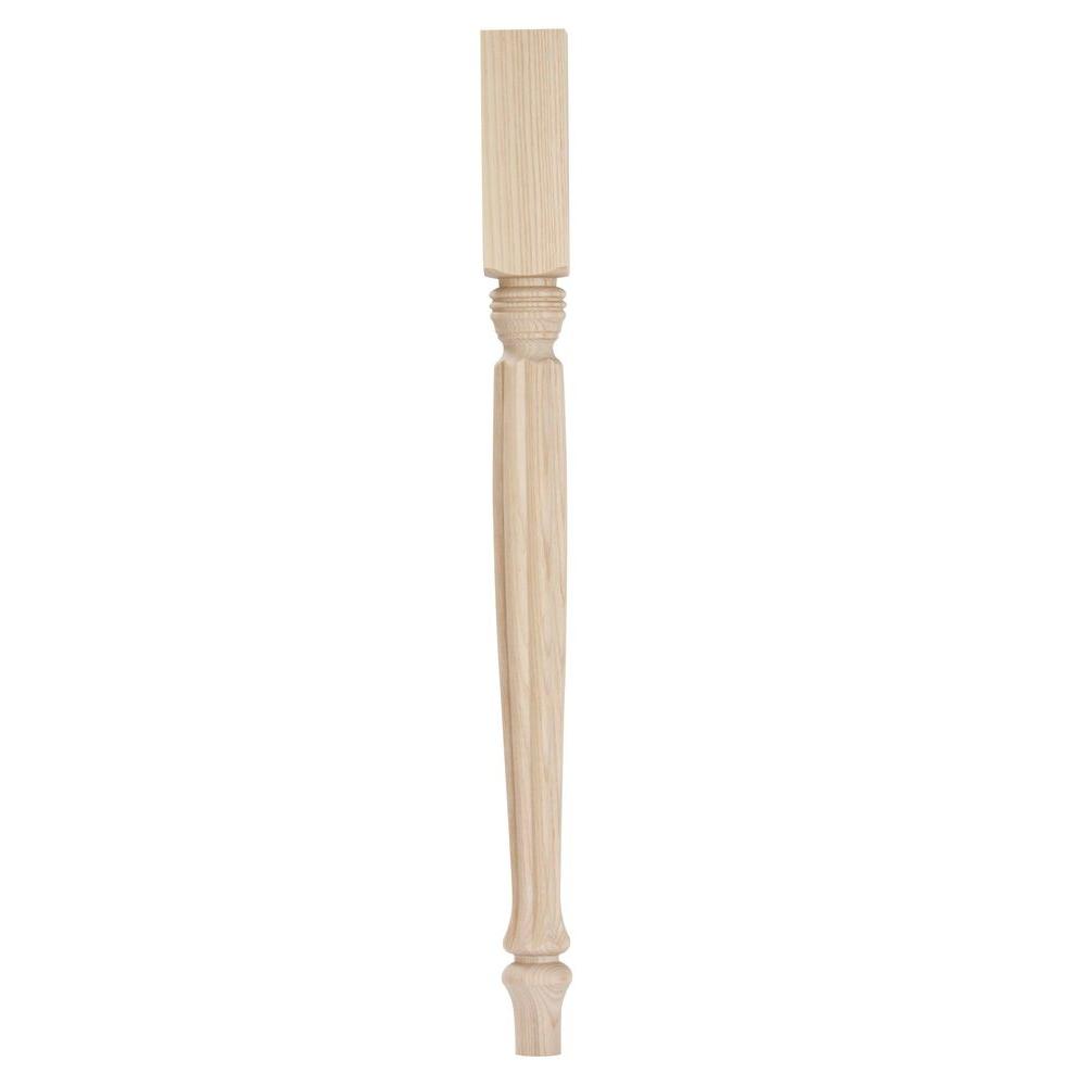 Table Leg Furniture The Home Depot Country French Ash Table Leg