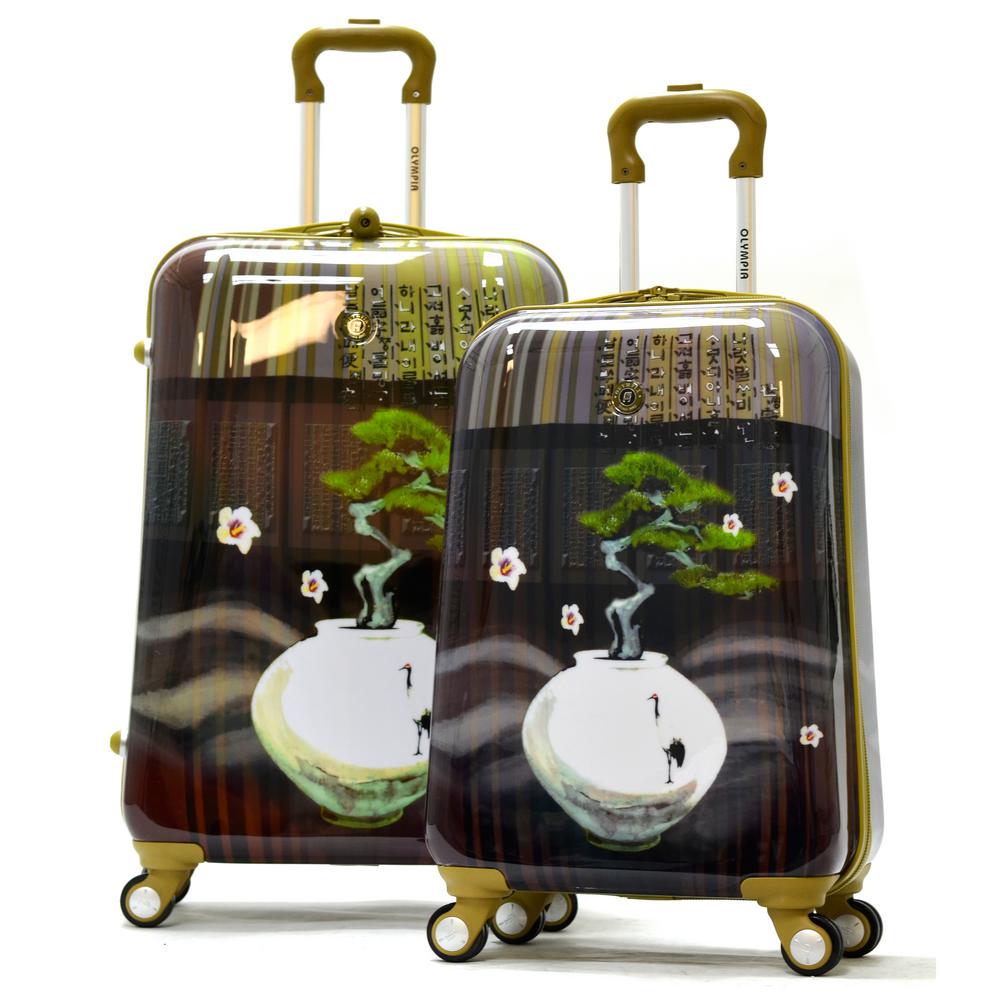 Olympia USA Art Series Arirang 2-Piece Brown Hard Case Set was $1100.0 now $330.0 (70.0% off)