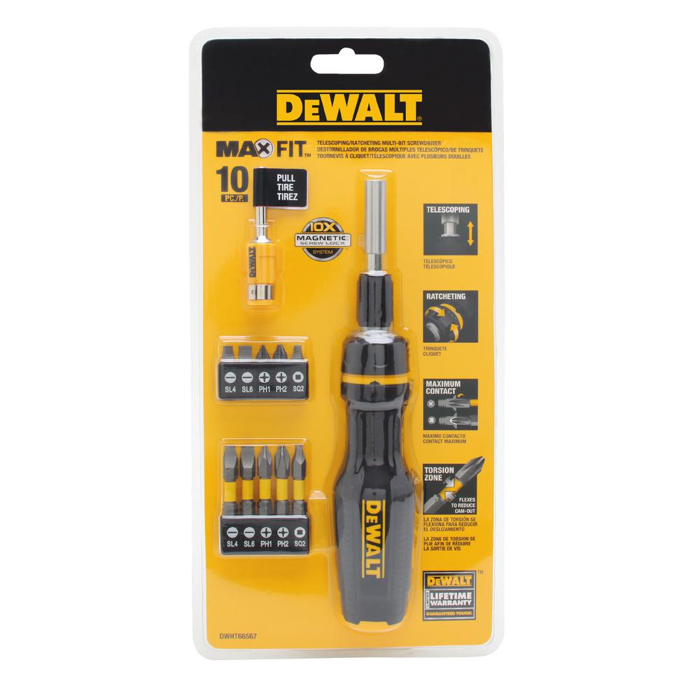 DEWALT SELECT 6Way MultiBit Screwdriver Tools Hand Screwdrivers Nut