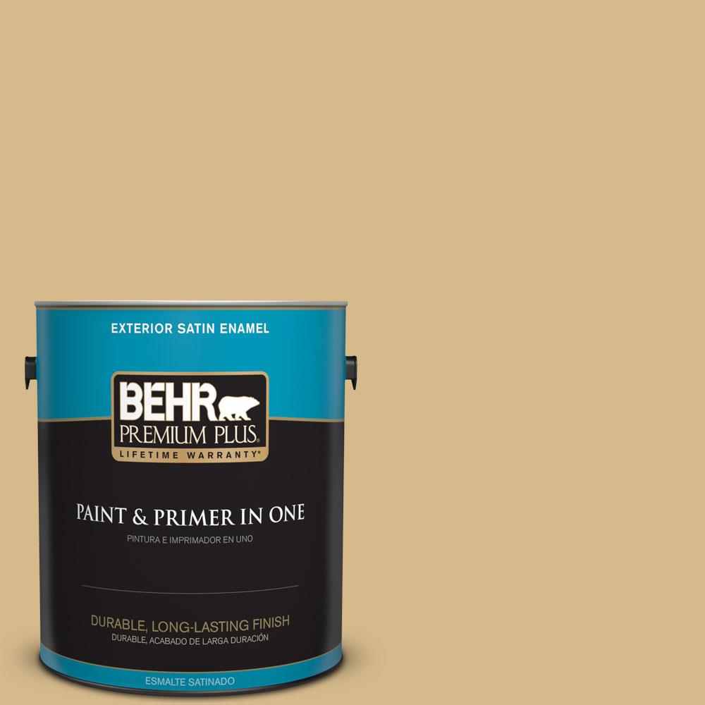 Behr Premium Plus 1 Gal 350f 5 Camel Satin Enamel Exterior Paint Behr Premium Plus 1 Gal 350f 5 Camel Satin Enamel Exterior Paint