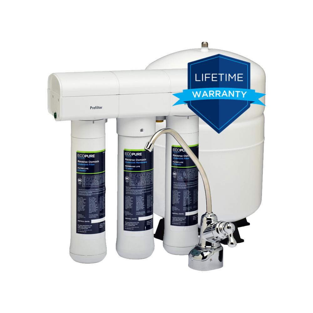 Ecopure Reverse Osmosis Drinking Water Filter System Ecop30 The