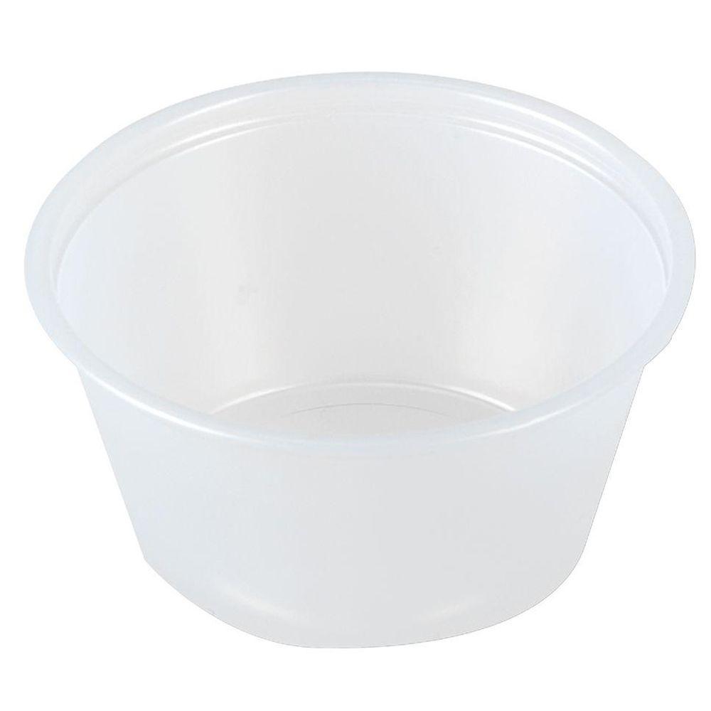 Solo Plastic Souffle Portion Cups 2 Oz Translucent 2500 Per Case Dccp200n The Home Depot 3717