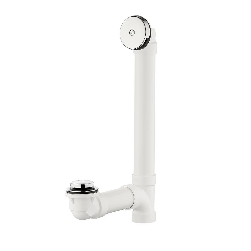 Everbilt Easy Touch 11/2 in. Sch. 40 White PVC Pipe Bath Waste and