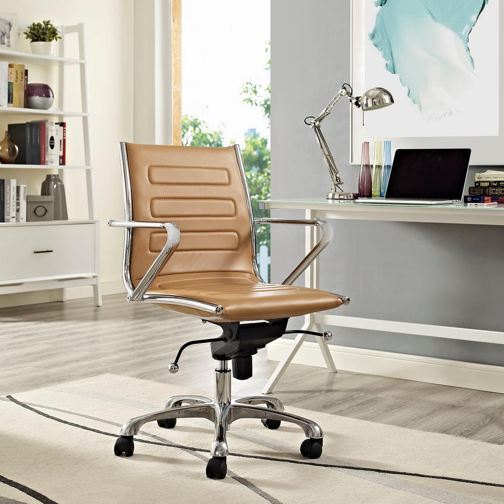 Modway Ascend Mid Back Office Chair in Tan-EEI-2214-TAN ...