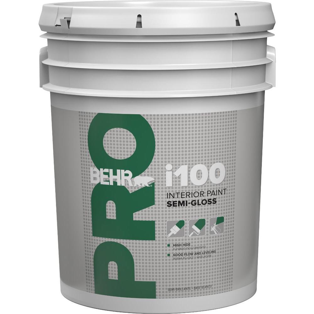 Behr Pro 5 Gal I100 Toned Base Semi Gloss Interior Paint Pr17005 Behr Pro 5 Gal I100 Toned Base Semi Gloss Interior Paint