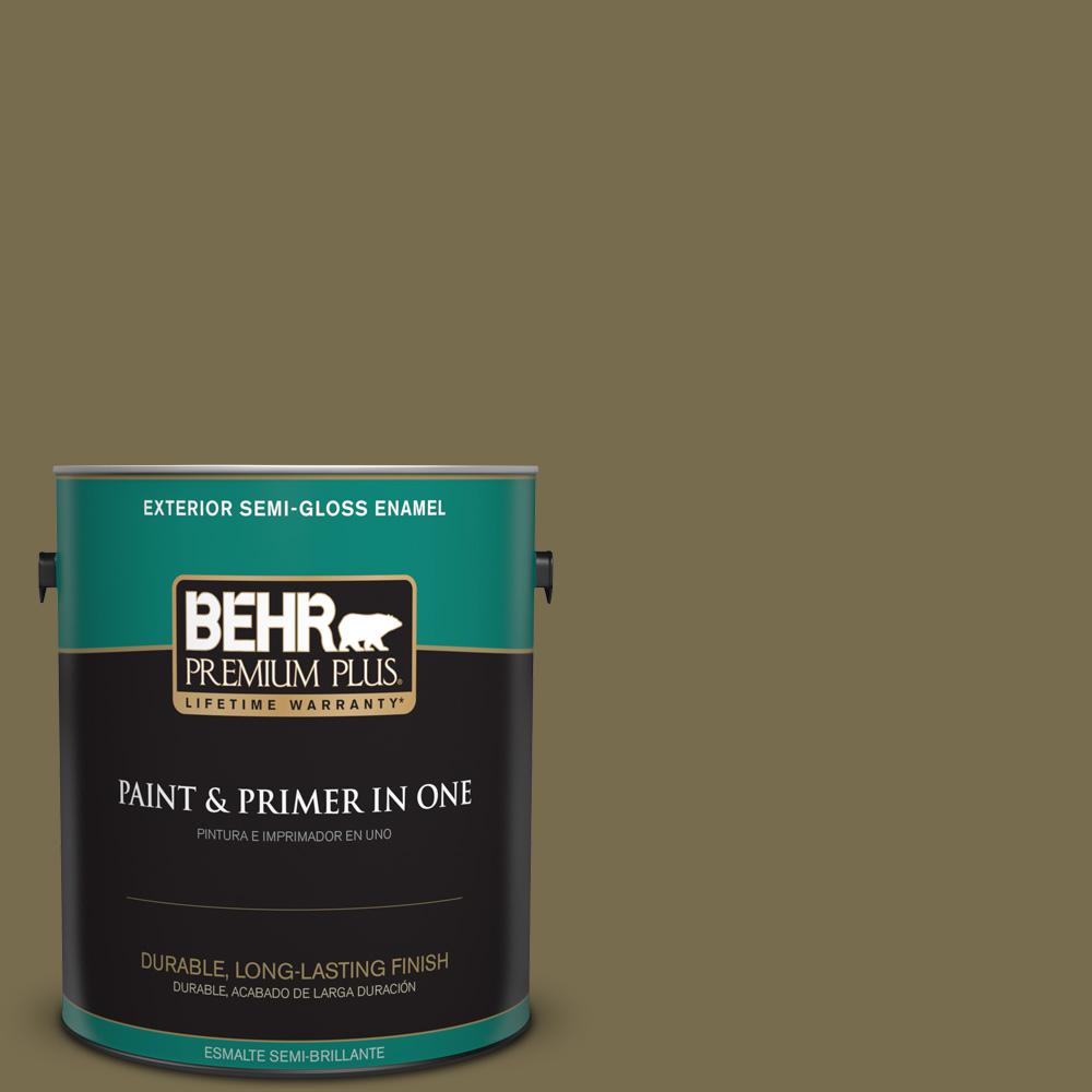 BEHR MARQUEE 1gal. M4307 Green Agate SemiGloss Enamel Exterior