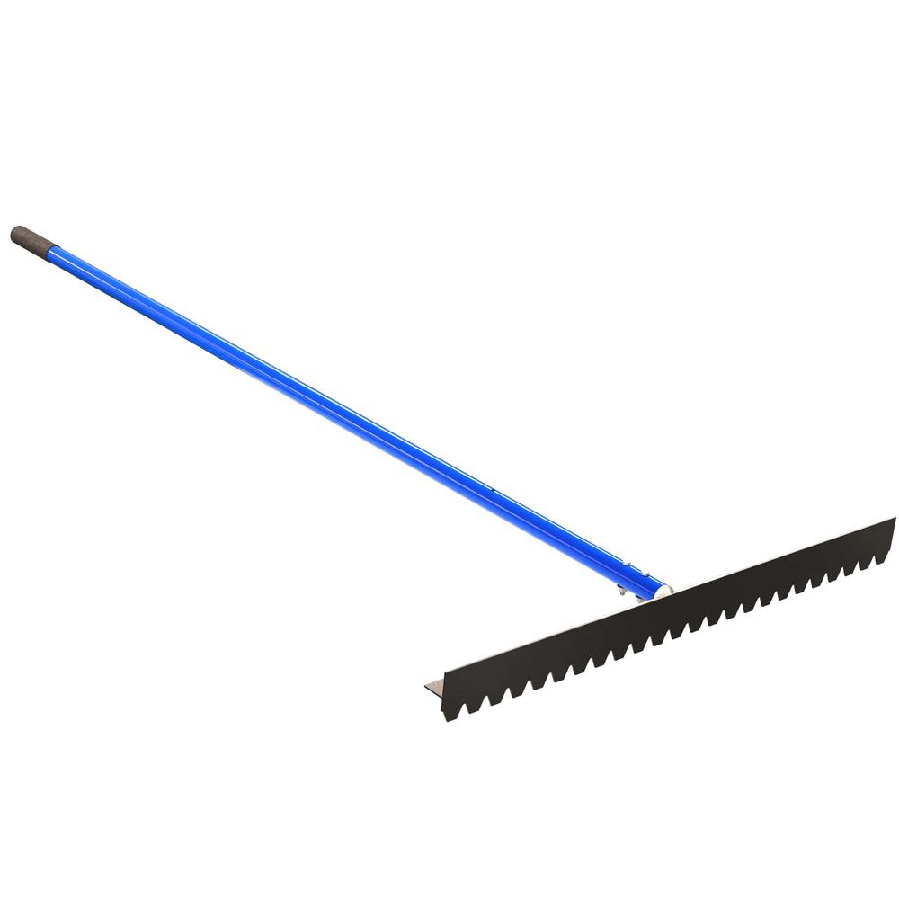 Bon 6 ft. Aluminum Handle 36 inch Blunt Tooth T-Connector Lute Rake by Bon