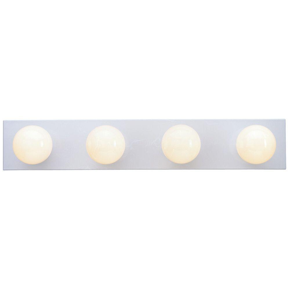 Westinghouse 4 Light White Interior Bath Bar Light