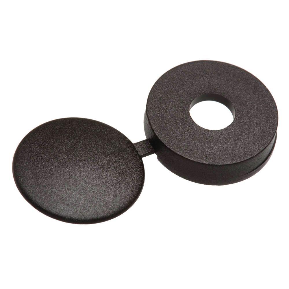 Everbilt 10 Black Hinged PanHead Screw Cover (3Piece)816028 The