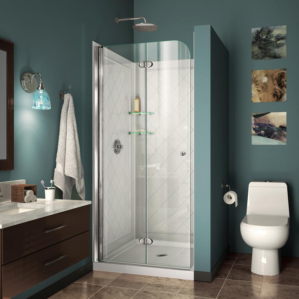 Dreamline Aqua Ultra 45 In X 72 Semi Frameless Hinged Shower Dreamline Aqua Ultra 45 In X 72 Semi Frameless Hinged Shower Door